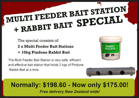 Multi Feeder Bait Station + Rabbit Bait Special