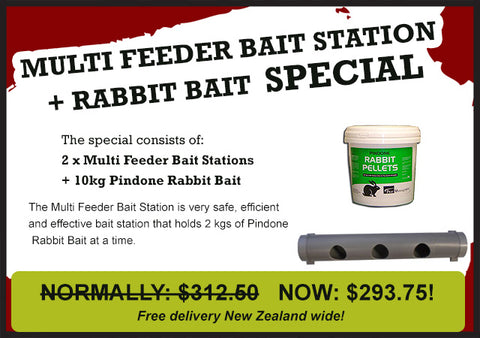 Multi Feeder Bait Station + Rabbit Bait Special